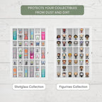 Shot Glass Display Cabinet Solid Wood - Image 3