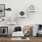 RYOFOBETTO Small Floating Shelf, 6 X 6 Inches Farmhouse Wall Shelves - Image 4