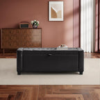 GRAINELL Storage Ottoman Bench, Upholstered Tufted Bedroom Bench - Image 5