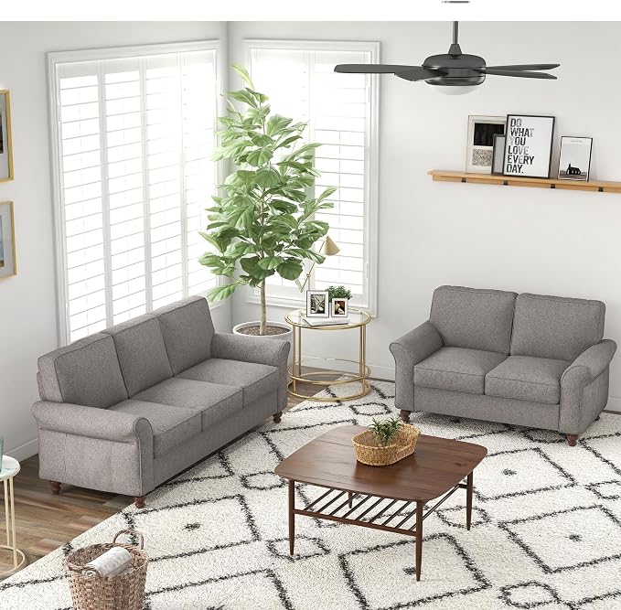 Bonzy Home 57" Loveseat Sofa, 2 Seater Sofa - Image 5
