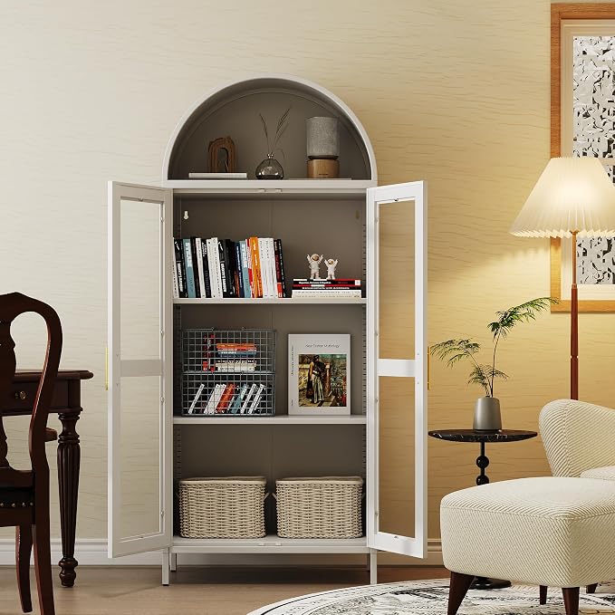 VEXPOR 73" Tall Arched Display Cabinet - Image 7