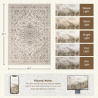 5x7 Area Rugs Living Room: Washable Rug - Image 2