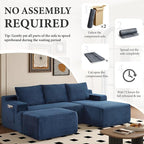 96" Sectional Couches for Living Room Cloud Couch Sofa - Image 6