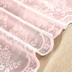 YJ YANJUN Vintage Lace Curtains 30 inch Length 2 Panels - Image 5