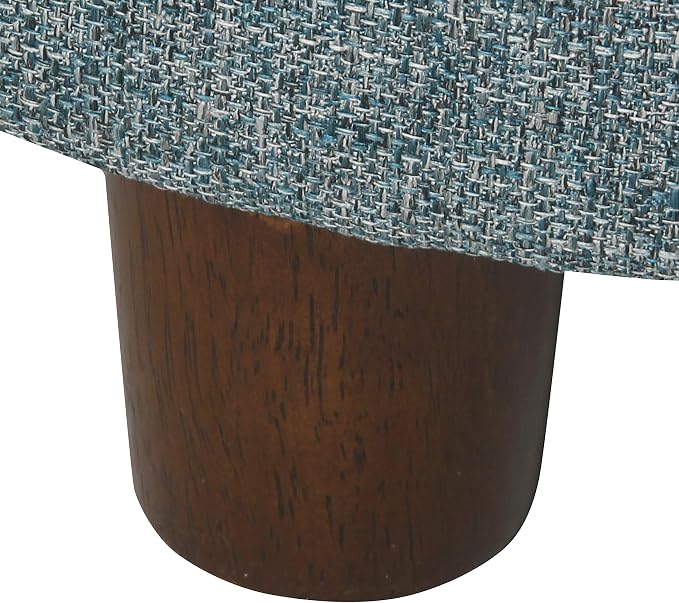 Homepop Home Decor | Upholstered Round Storage Ottoman | Ottoman - Image 8