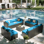 Aoxun Patio Furniture Set, 11 Piece Outdoor Sectional Sofas - Image 6