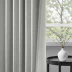 Topfinel 102 Inches Long Linen Blackout Curtains - Image 4