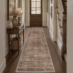 Schweek 2x8 Kitchen Rug Washable Vintage Non Slip Hallway Runner Rugs Brown | by Schweek