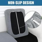 Smiry Waterproof Couch Cushion Covers, Stretch Jacquard Sectional Couch Covers - Image 3
