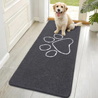 OLANLY Dog Door Mat for Muddy Paws 70x32, Paw Print Design Chenille Mud Mat | by OLANLY
