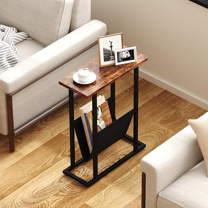Yusong Narrow Side Table for Small Spaces, Small End Table - Image 9