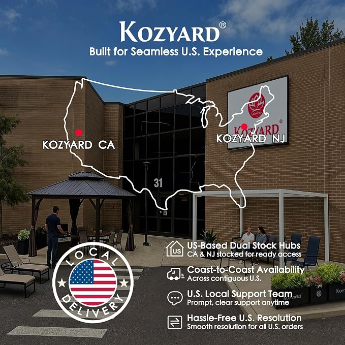 Kozyard Sofia 4-Piece Patio Conversation Set, Outdoor Furniture Set - Image 9