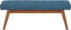 Amazon Basics Modern Haraden Upholstered Button-Tufted Bench - Image 5