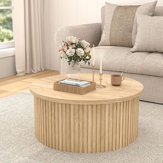 Fsbecl Fluted Lift Top Coffee Table - Image 5