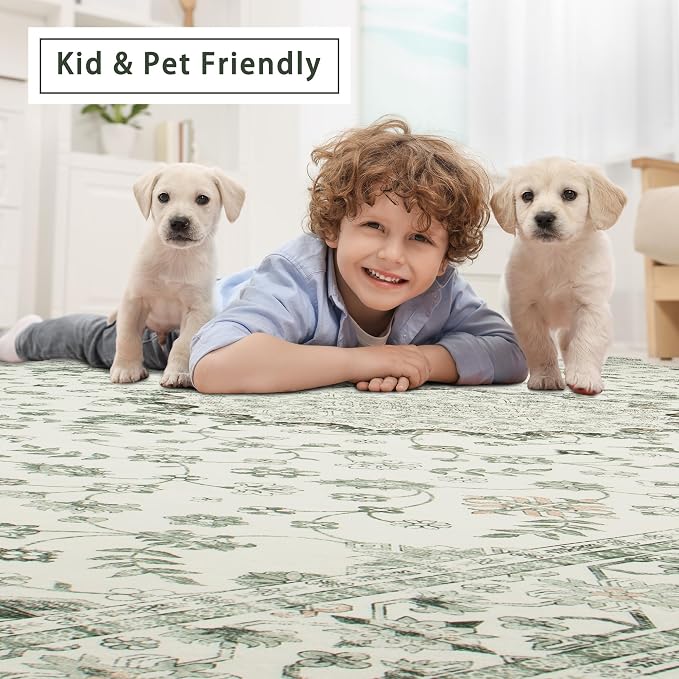 8x10 Washable Area Rugs for Living Room, Dining Room - Image 6