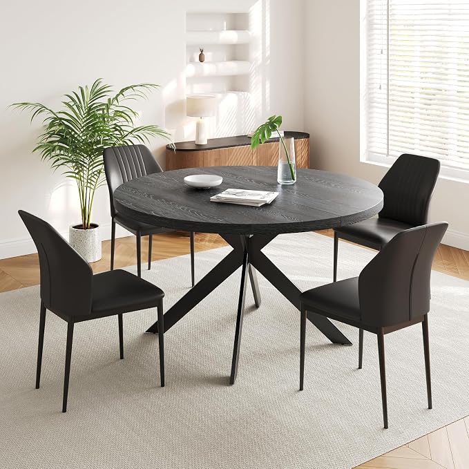 Zerifevni 45.3" Round Dining Table Set - Image 2
