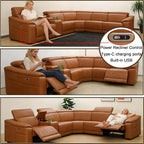 Power Recliner Sofa Set, Reclining Sectional Sofa Couch - Image 7