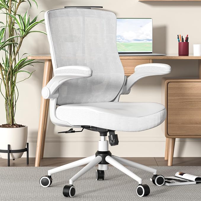 Office Chair for Long Hours & Lower Back Pain Relief – 4" Thick Molded Foam by QLTPLUS