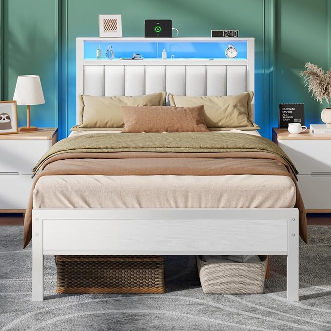 Furnulem Twin Size Bed Frame by Furnulem