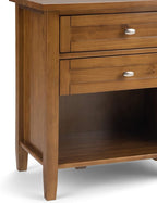SIMPLIHOME Warm Shaker Solid Wood 24 inch Wide Transitional-Style Bedside - Image 8