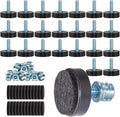24 Pack M6 Thread Adjustable Furniture Levelers by DIYfurniturerepairtools