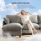 Ihanherry 105" Modular Sectional Sofa, L-Shaped Cloud Couch - Image 3