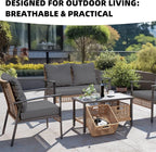 12Pcs Outdoor Cushion Covers, Elastic Patio Cushion Covers | Washable, - Image 4