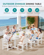 SERWALL 9 Piece Outdoor Dining Set - Image 6