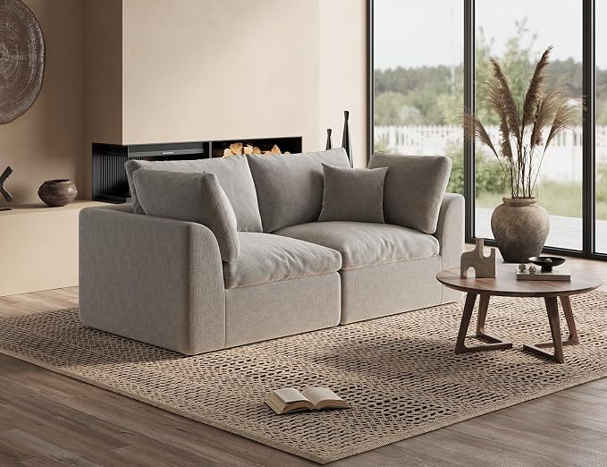 ohllob 78.9" Loveseat Sofa, Cloud Boneless Couches - Image 5