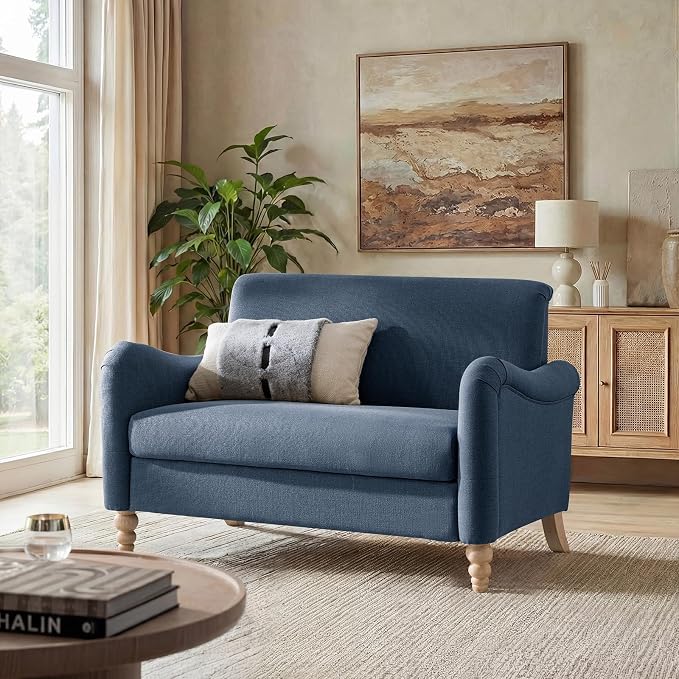 EcoHarbor Living 50.5" Mid-Century Modern Couch, Upholstered Sofa - Image 3