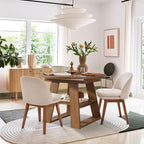 43.3in-59in Extendable Round Dining Table - Image 5