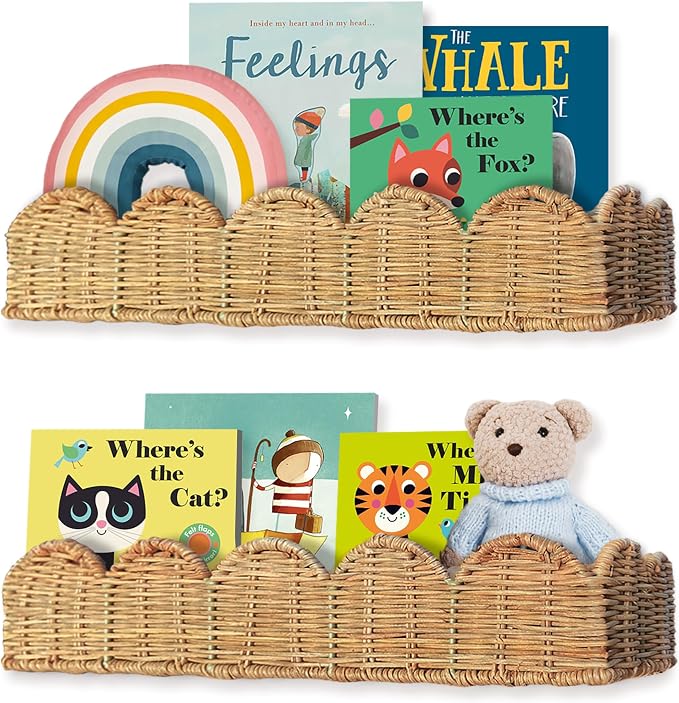 Nursery Book Shelves Set of 2 by Vivika