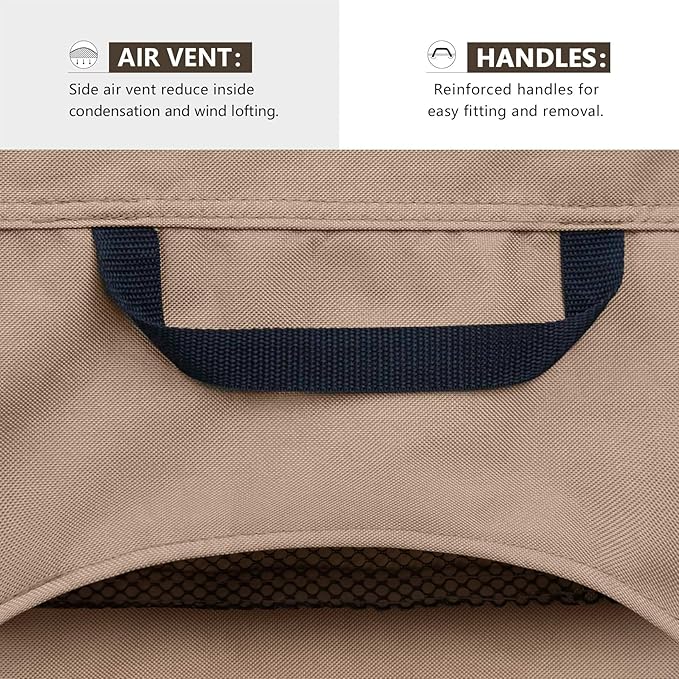 ULTCOVER Waterproof Patio Lounge Chair Cover Heavy Duty Outdoor Chaise Lounge - Image 4