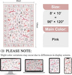 DUKINO 8x10 Area Rugs, Washable Soft Animal Bedroom Rug Non Slip, Low Pile - Image 2