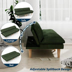 Ribilake 69" Futon Sofa Bed, 4 in 1 Multi-Function Couch Sleeper - Image 6