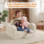MeMoreCool Toddler Couch Fold Out – 2-in-1 Convertible Kids Sofa Bed - Image 5