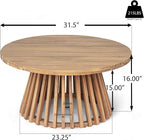 Merax Outdoor 4-Piece Acacia Wood Conversation Set - Image 6