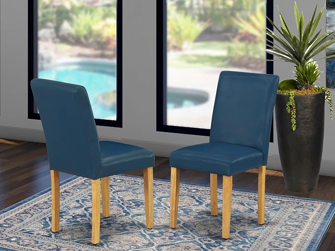 East West Furniture ABP4T55 Abbott Parson Kitchen Chairs - Image 2