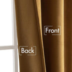 MIULEE Velvet Curtains Extra Wide 66x96 inches Gold Curtains | Luxury, Room - Image 6