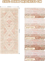2x5 Rug Runner Non-Slip Washable Rugs - Image 2