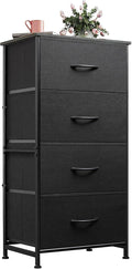 WLIVE Dresser with 4 Drawers, Fabric Storage Tower, Organizer Unit by WLIVE