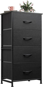 WLIVE Dresser with 4 Drawers, Fabric Storage Tower, Organizer Unit by WLIVE