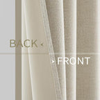 MIULEE 100% Blackout Linen Curtains - Image 6