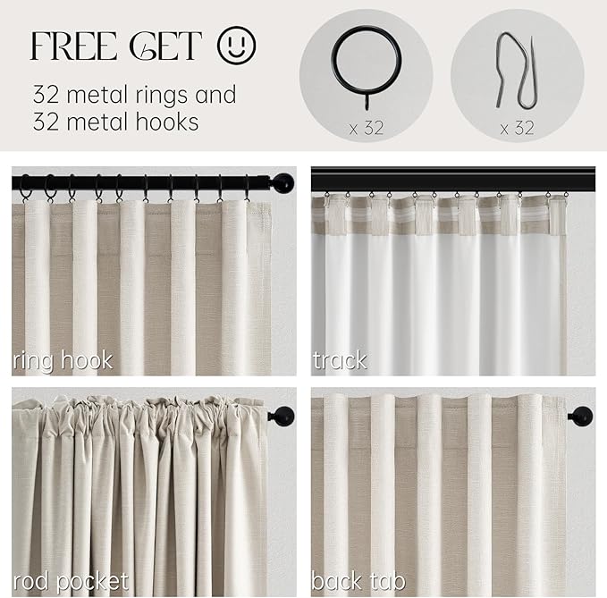 92 Inches Long Blackout Curtains - Image 3