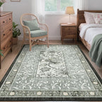 GarveeHome Provence Fog 3x5 Rug Washable Non-Slip Low-Pile Indoor Rugs - Image 2