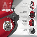 Oline ErgoAir Ergonomic Office Chair – Adjustable Lumbar Support, Flip-Up - Image 4