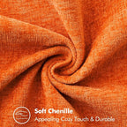 MIULEE Fall Decorative Couch Throw Pillow Covers 18x18 Inch Bright Orange | 2 - Image 3