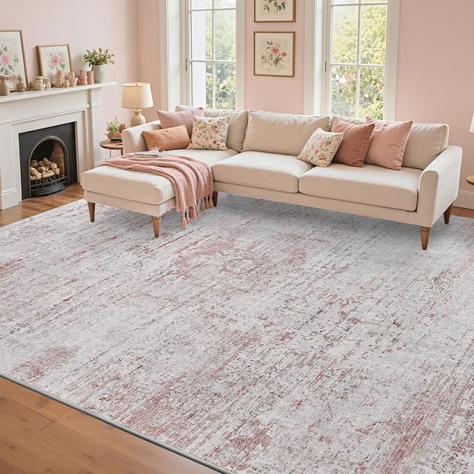 8x10 Ft Large Area Rugs for Living Room, Soft Non-Slip Washable Rugs Modern by Cuzwlovita