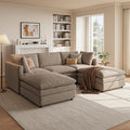 97" Cloud Couches for Living Room, 29.1" Deep Seat Modular Sectional Sofa by TROMIRY