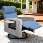 ZZW Outdoor Recliner Chair, Wicker Patio Recliners by zzw